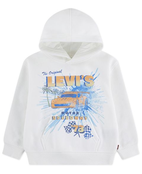 Худи Levi's Motor Speedway для мальчиков, цвет: Яркий белый