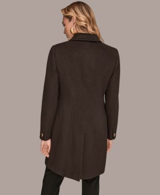Women's Buttoned Notch Collared Coat