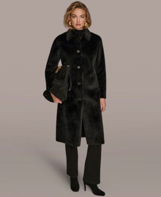 Women's Button Front Maxi Coat