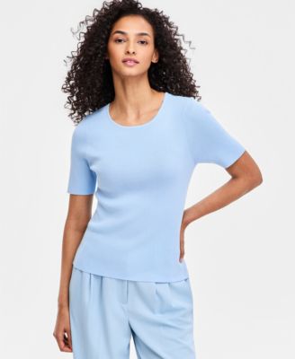 Women's Short-Sleeve Sweater T-Shirt