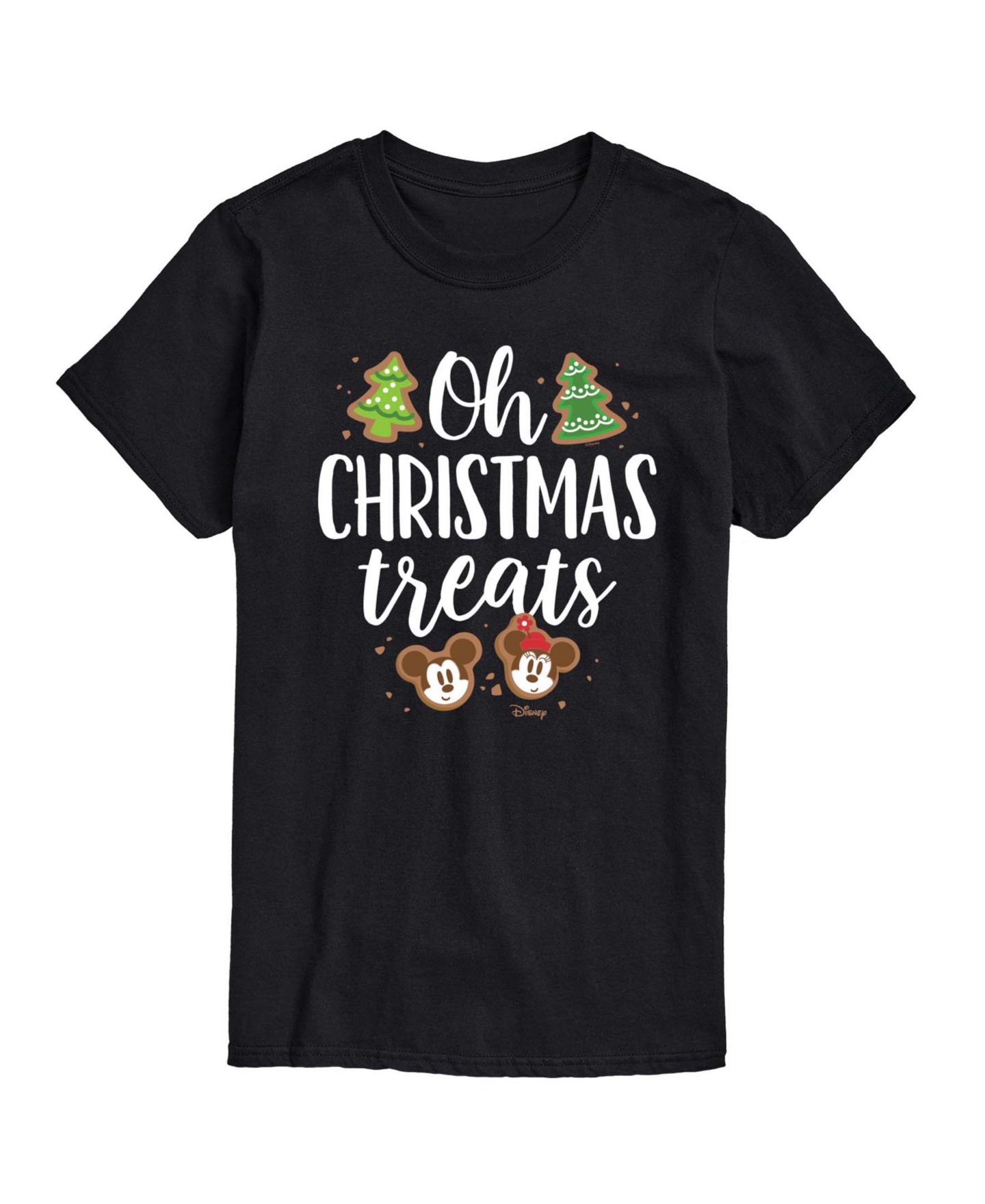 Мужская футболка AIRWAVES Disney Oh Christmas Treats Short-Sleeve Graphic, цвет: Чёрный — фото 1