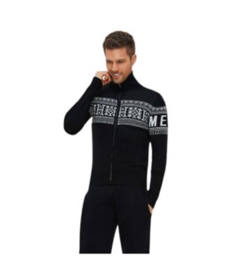 Unisex Vintage Sweden Design Full Zipped Cardigan