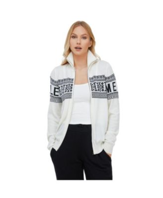 Unisex Vintage Sweden Design Full Zipped Cardigan