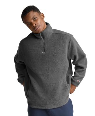 Men's Quarter-Zip Long-Sleeve Sweatshirt