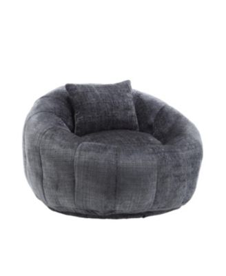 Modern Bean Bag Chair with Ottoman for Adults