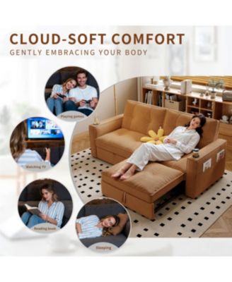 Multi-Functional Convertible Sofa Bed 2-in-1