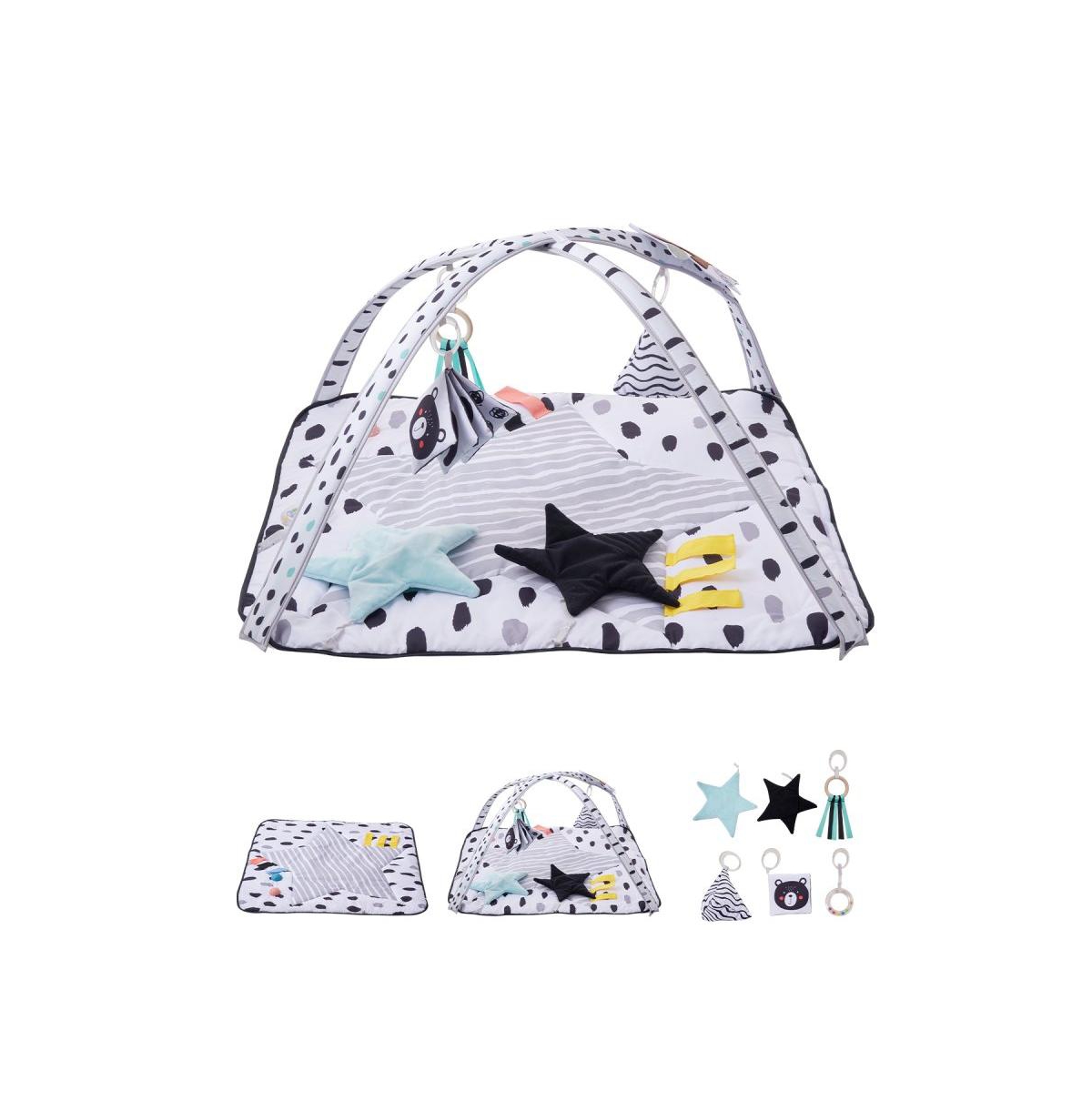 Slickblue Infant Play Gym Mat with 6 Toys for Tummy and Floor Time