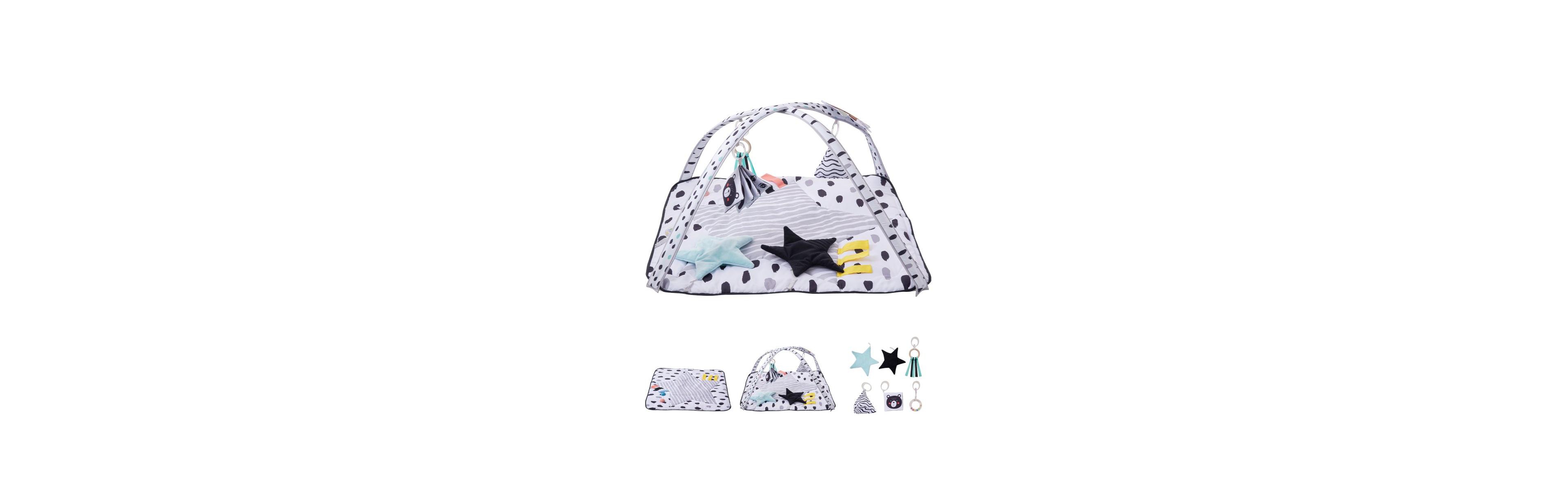 Slickblue Infant Play Gym Mat with 6 Toys for Tummy and Floor Time