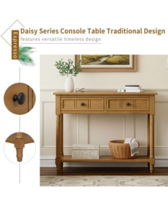 Daisy Series Console Table (Black