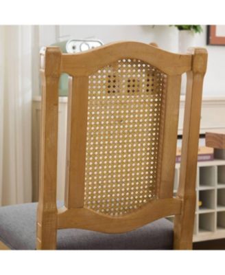 Solid Wood Rattan Back Dining Chair