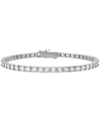 Lab-Grown Diamond (2 ct. t.w.) Bracelet in Sterling Silver