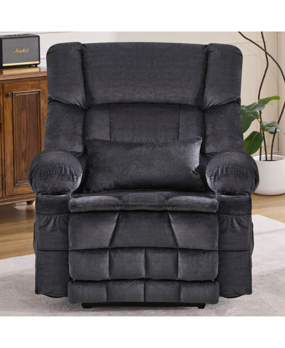 Streamdale Furniture Dual Motor Power Lift Recliner Chair with Heat and Cup Holders