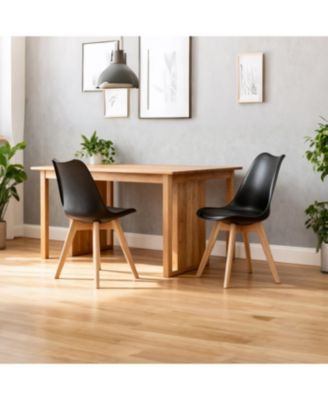 Set of 4 Dining Chairs, Medieval Modern Style