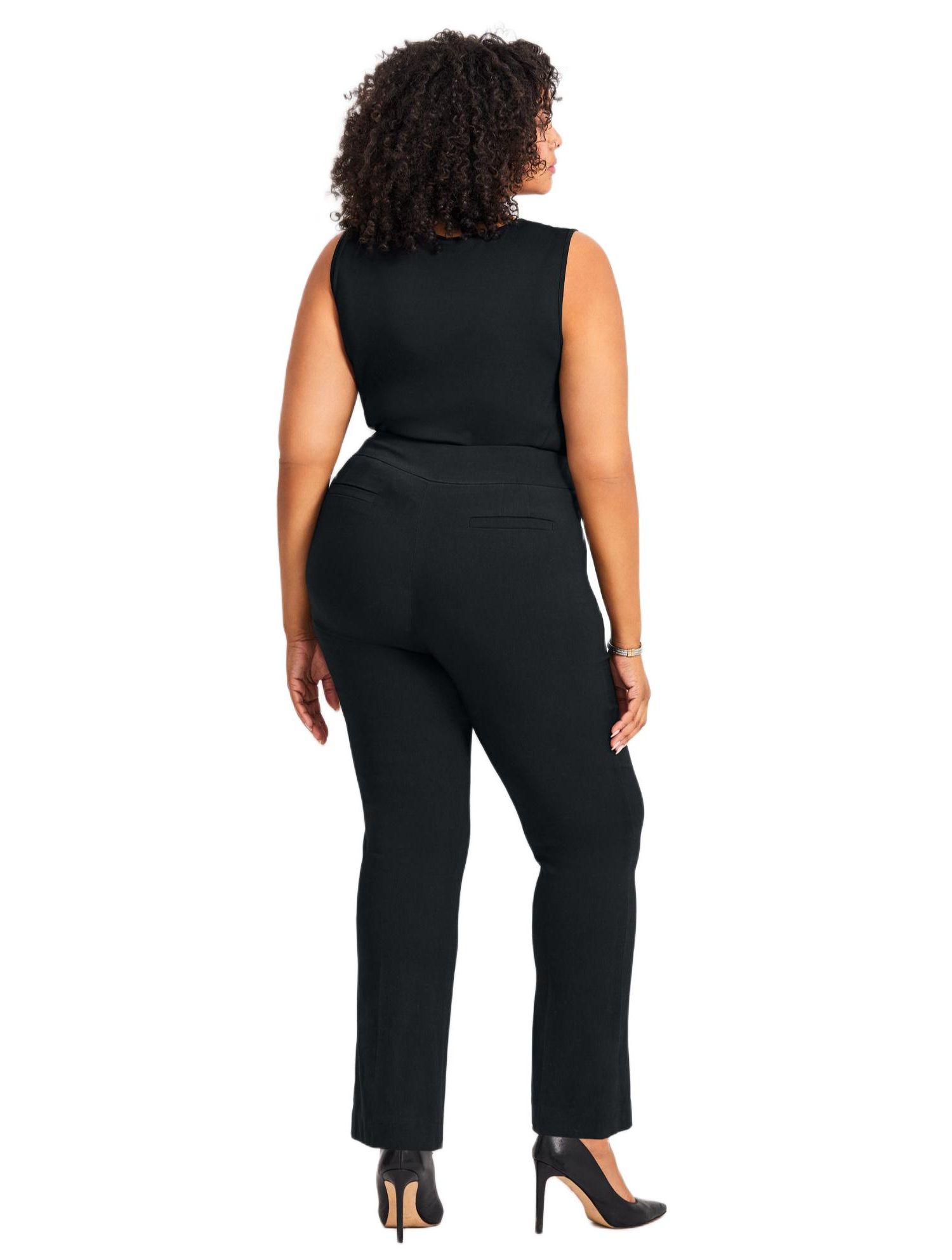 Women's Plus Size Petite Super Stretch Zip Pant