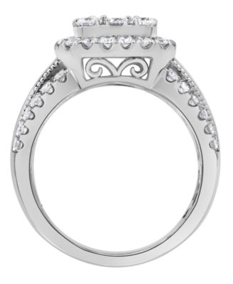 Diamond Ring (2 ct. t.w.) in 10k White Gold