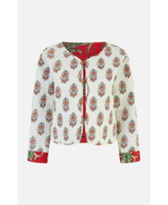 Women's Animal Reversible Cropped Quilted Jacket