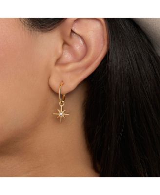 Gold-Tone Pave & Charm Huggie Hoop Earring Set, 6 Pairs