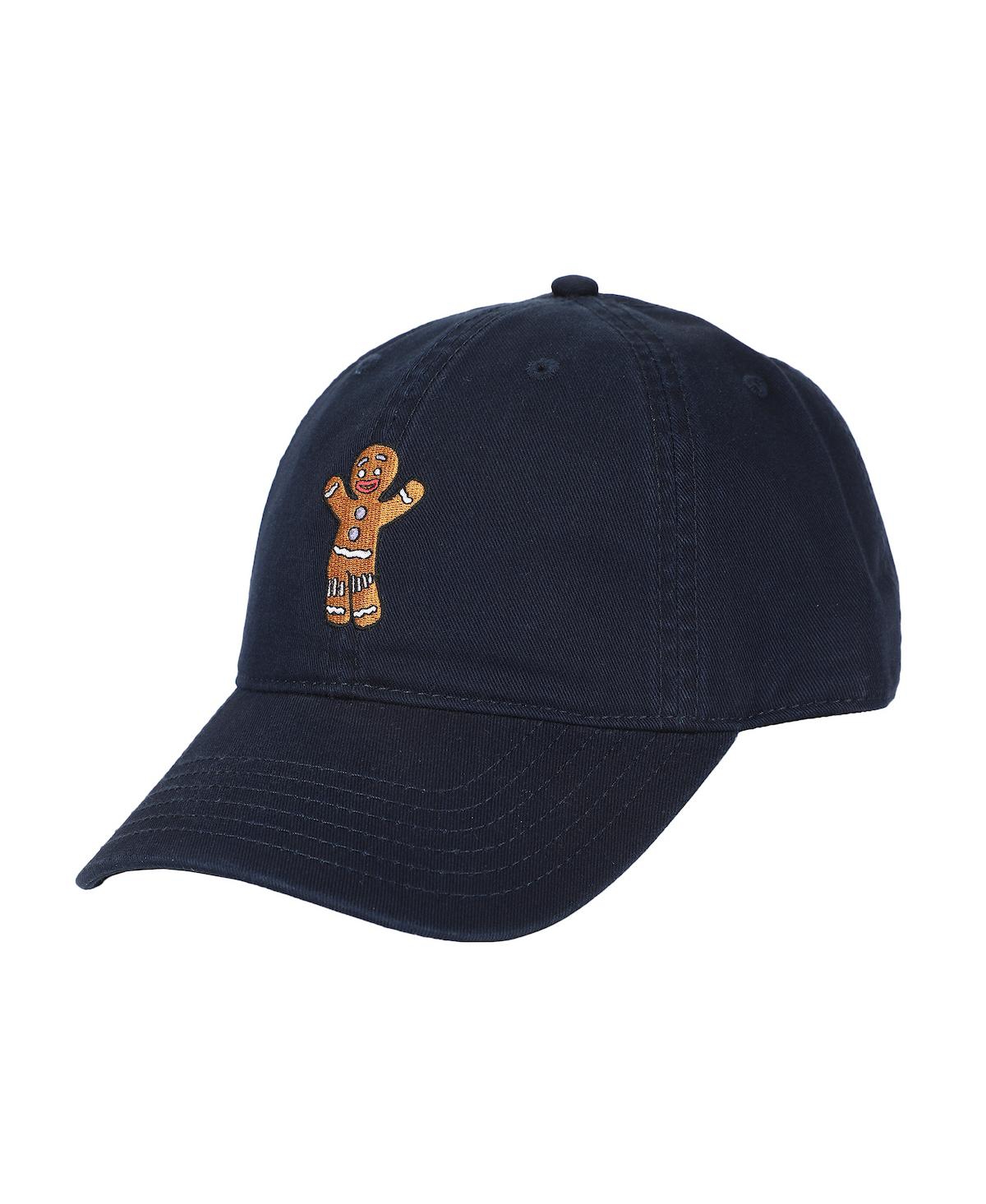 Shrek Men's Embroidered Gingy Navy Unstructured Baseball Cap