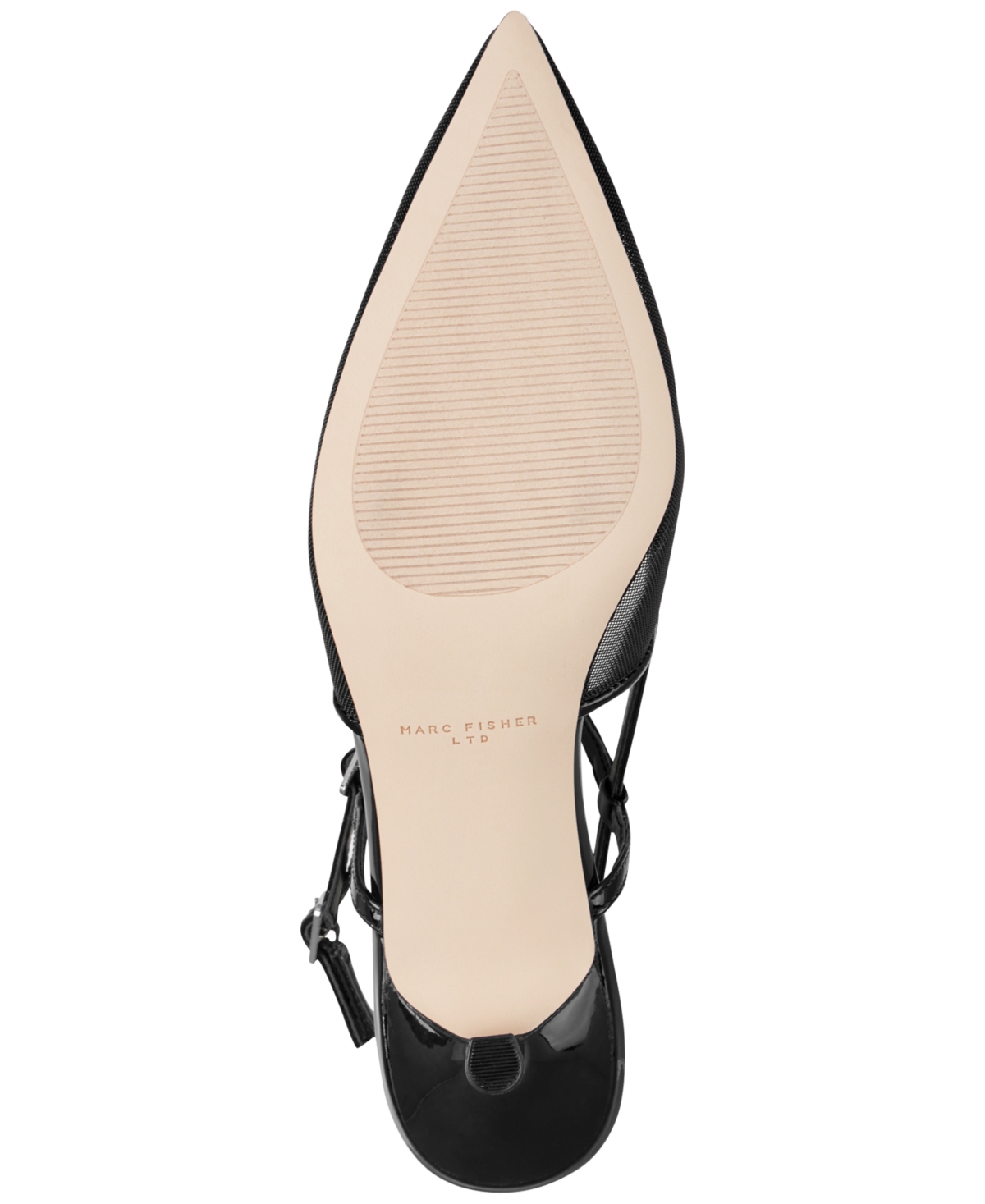 Marc Fisher Ltd Ceddy Slingback Pointed Toe Kitten Heel Pump In Black