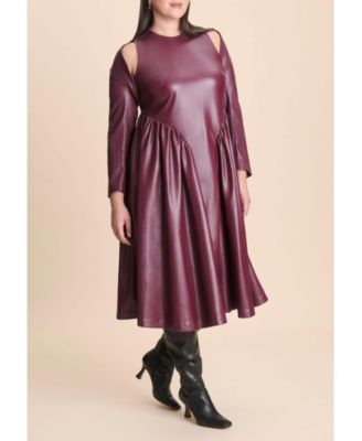 Women's Faux Leather Layering Sleeves