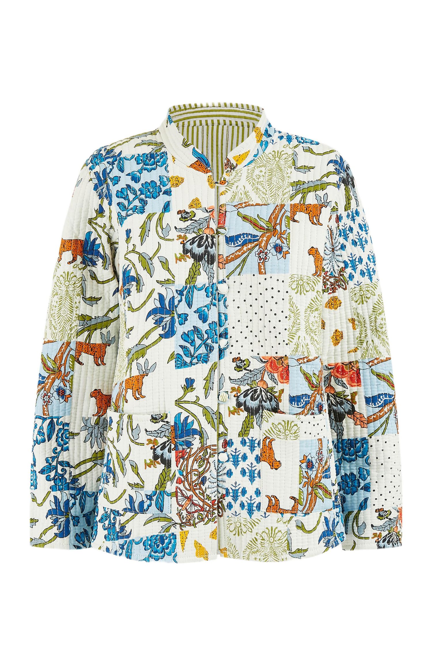 Women's Indian Patchwork Reversible Jacket