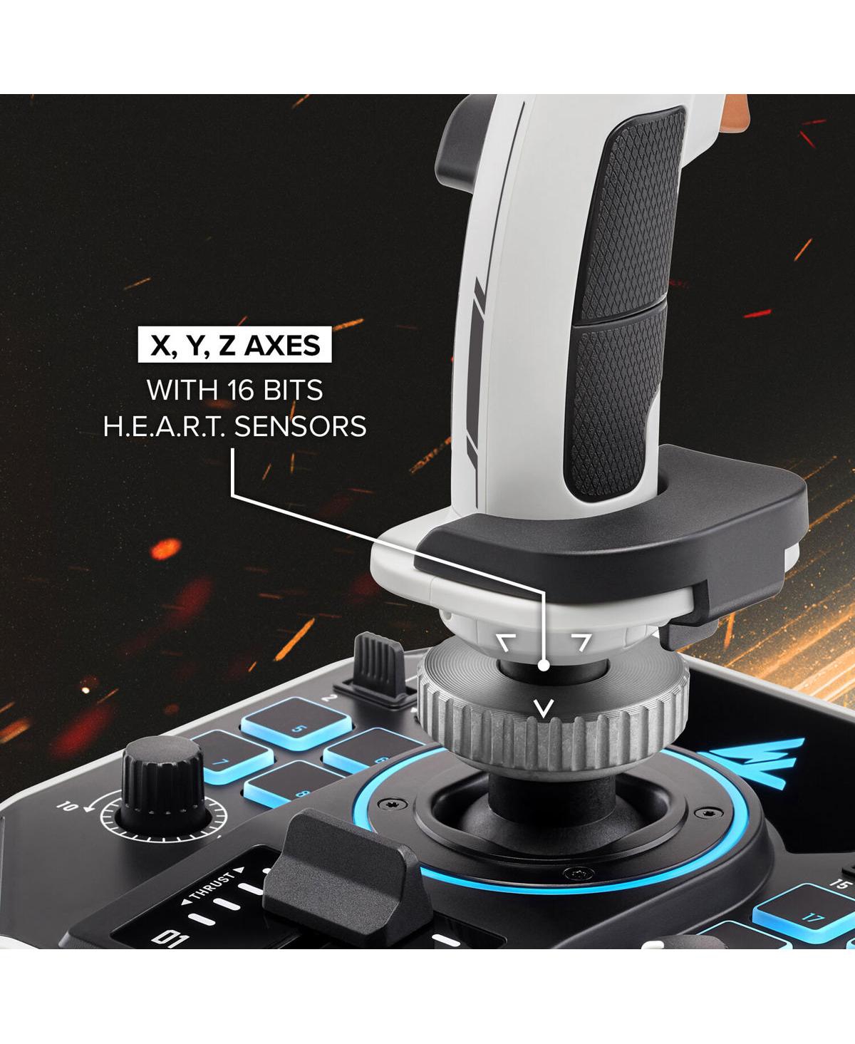 Thrustmaster Sol-R2 Hosas Space Sim Duo Flight Sticks for Pc, Black/White