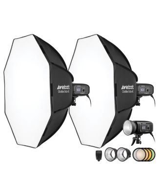 FJ400-SE 400Ws Daylight Studio Strobe 3-Light Kit with FJ-X3 M Universal Wireless Trigger