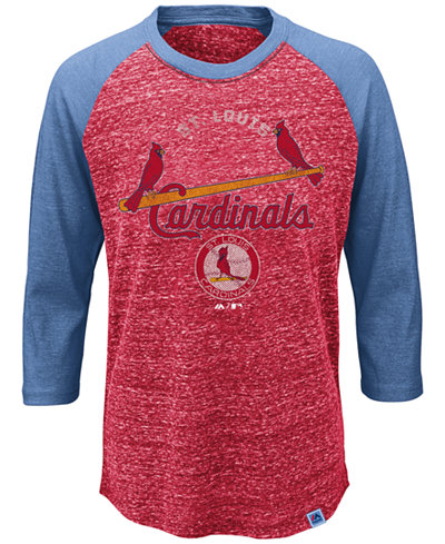Majestic Kids' St. Louis Cardinals Coop Raglan T-Shirt