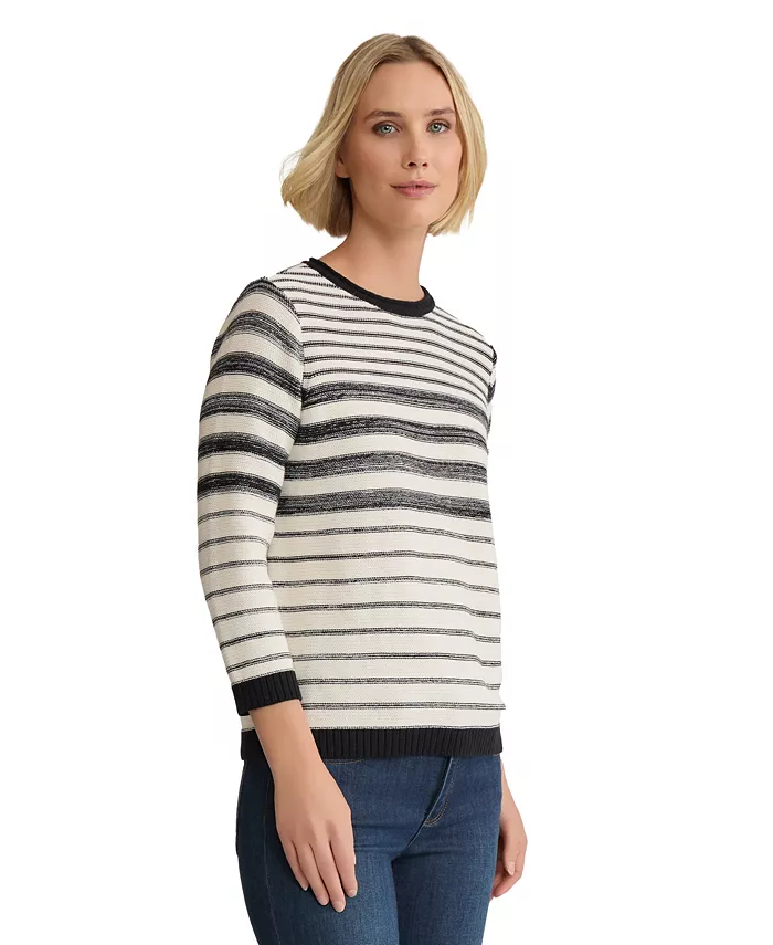 Women's Striped Crewneck Sweater - thumbnail 6