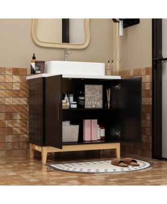 Single Sink Bathroom Vanity with Ceramics Top