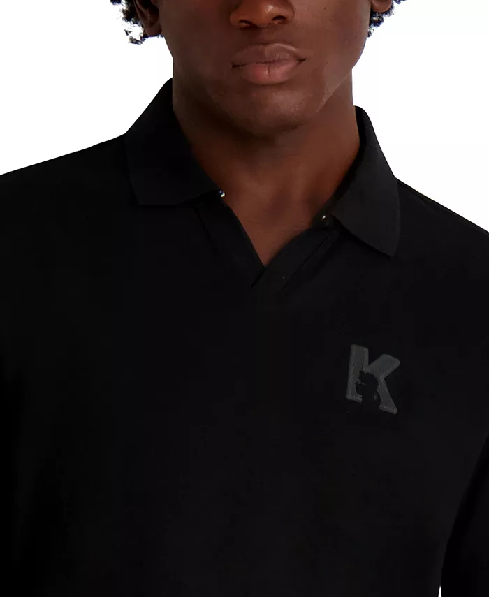 Men's Embroidered K Polo Shirt - thumbnail 4