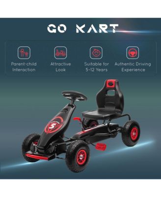 Ergonomic Pedal Go Kart Kids Ride-on Toy Pedal Car Go Cart,