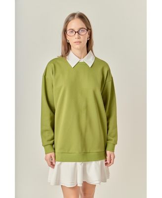 Women's Mixed Media Mini Dress