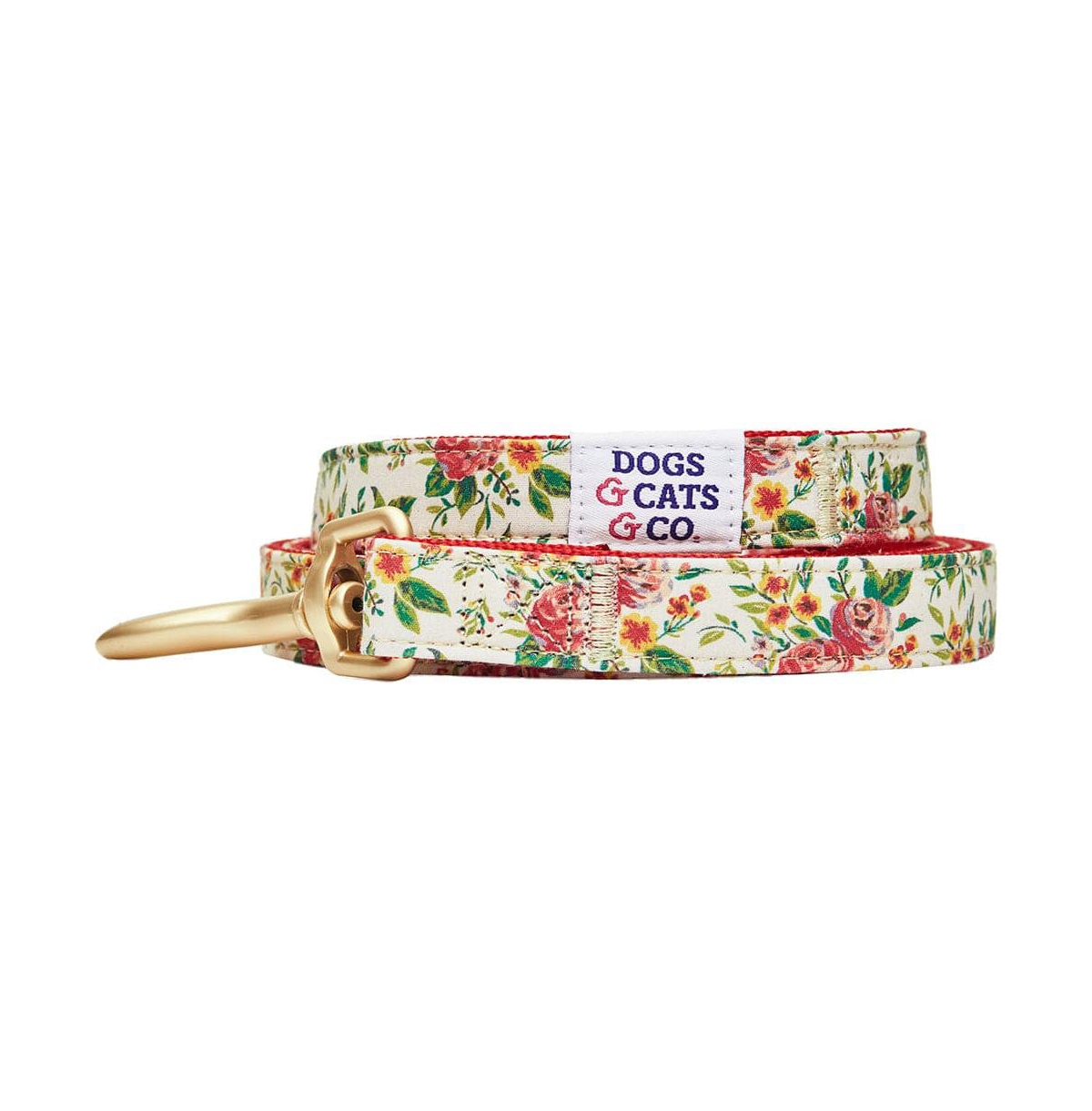 Dogs & Cats Co. Blueberry Pet Spring Floral Dog Leash