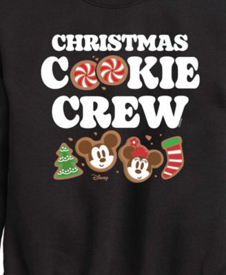 Boys' 8-20 Mickey and Minnie Christmas Cookie Crewneck Graphic Long-Sleeve Sweatshirt