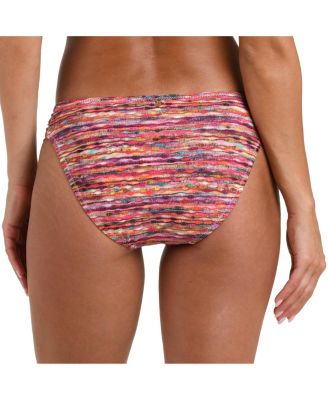 Women's Shimmer Ripple Side Shirred Hipster Bottom