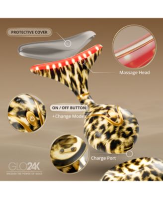 7 Color LED Neck & Face Massager Deluxe (Cheetah)