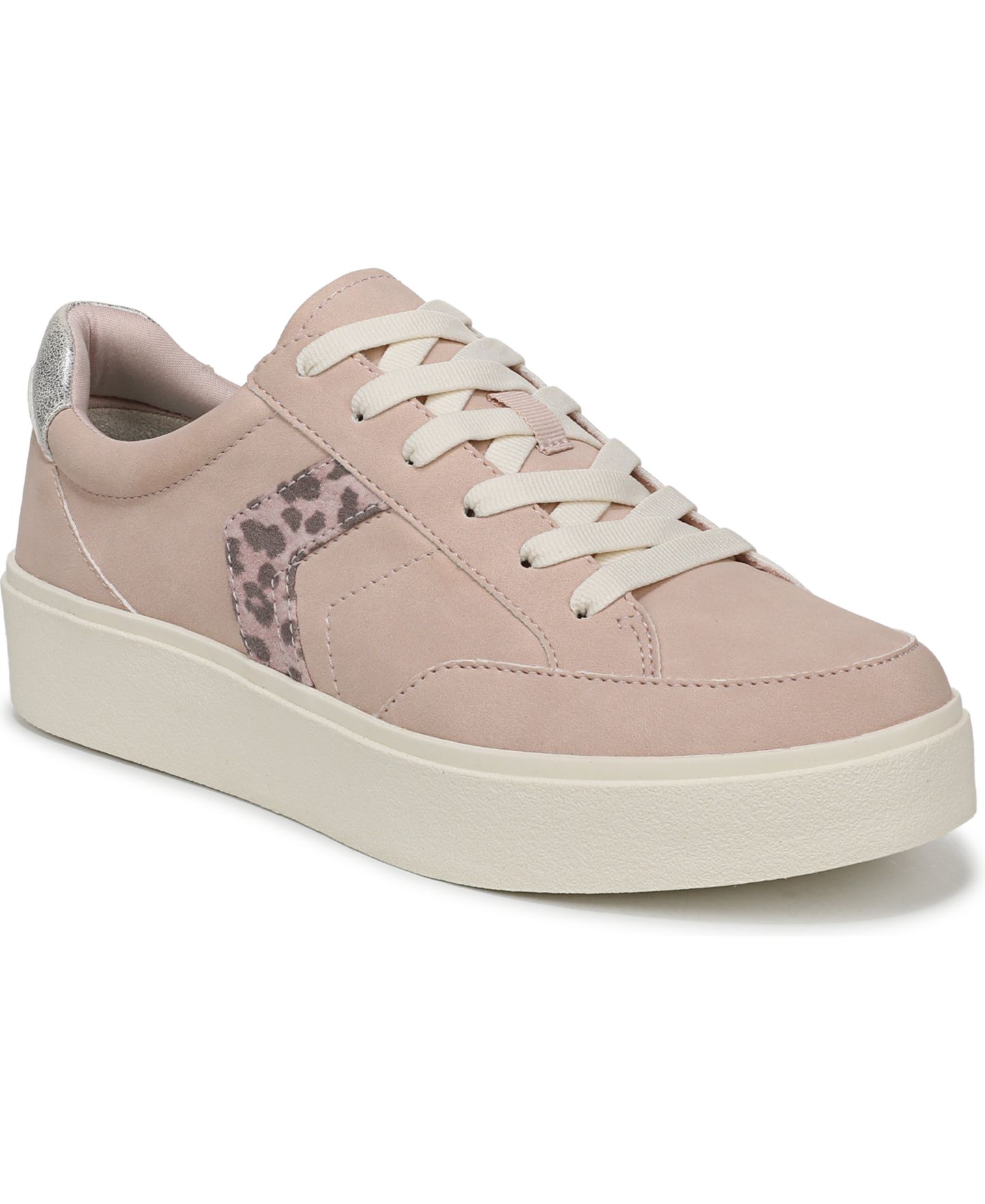 Женские кроссовки Dr. Scholl's Madison-Lace Closed Round Toe Lace Up Platform, цвет: Розовый пыльный розовый — фото 1