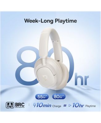 Bass BH1 NC Adaptive ANC Wireless Headphones – LDAC Hi-Res Audio, Real-Time Noise Cancelling, SuperBass 2.0, 80H Playtime