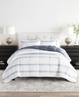 Stitched Stripe 2-Piece Comforter Set, Twin/Twin XL