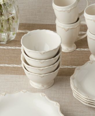 Heritage Scroll Cereal Bowls, Set of 4, Service For 4
