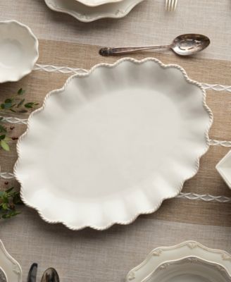 Heritage Scroll Large Oval Platter