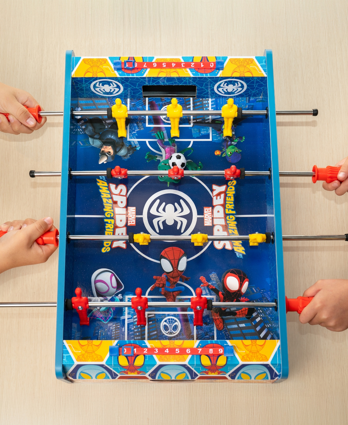 World Tech Toys Spidey and His Amazing Friends Tabletop Foosball Game
