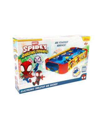 Marvel Spider-Man Electric Tabletop Air Hockey Wood