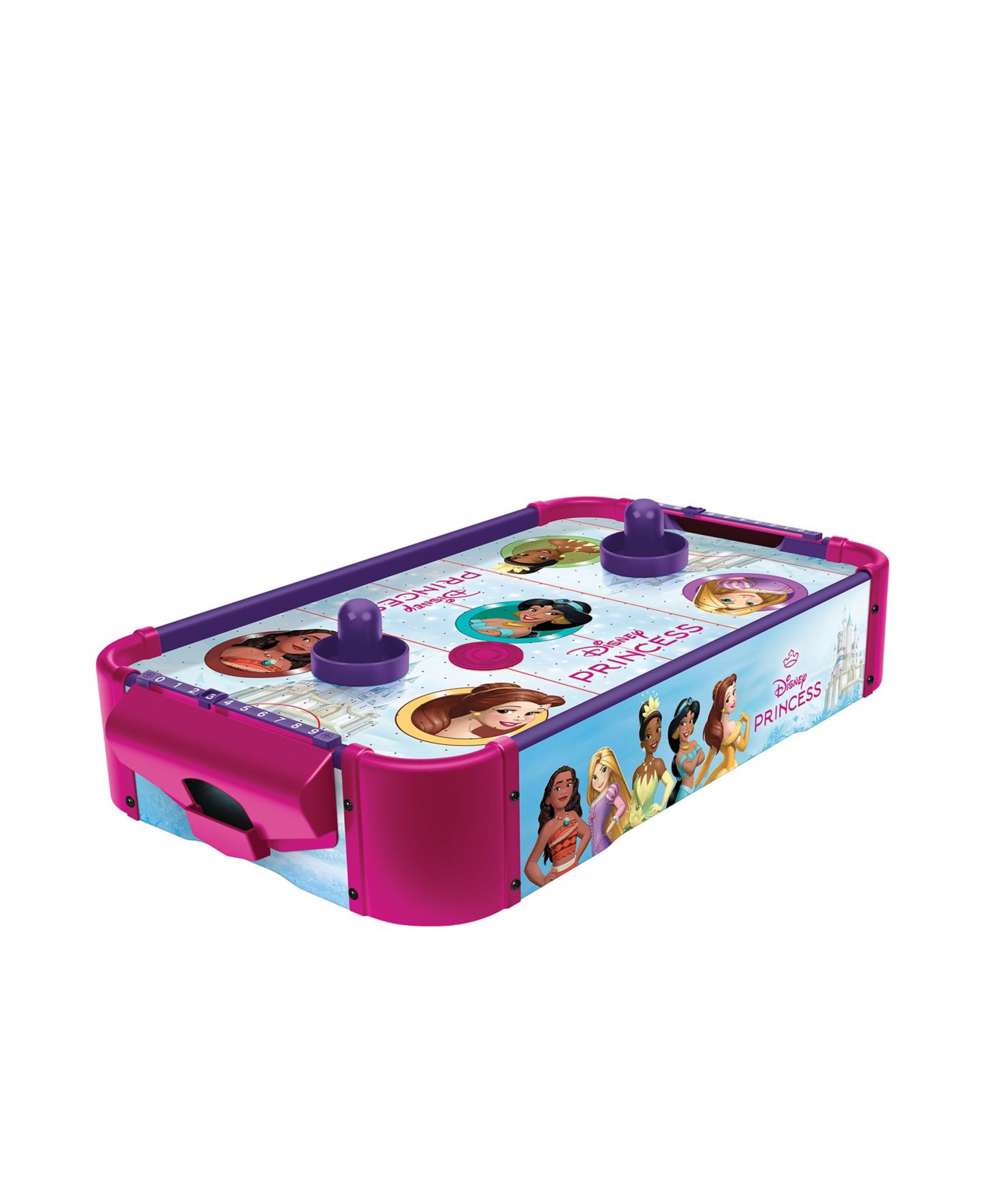 Детская игрушка World Tech Toys Disney Princess Electronic Tabletop Air Hockey Game, Ages 4+ — фото 1