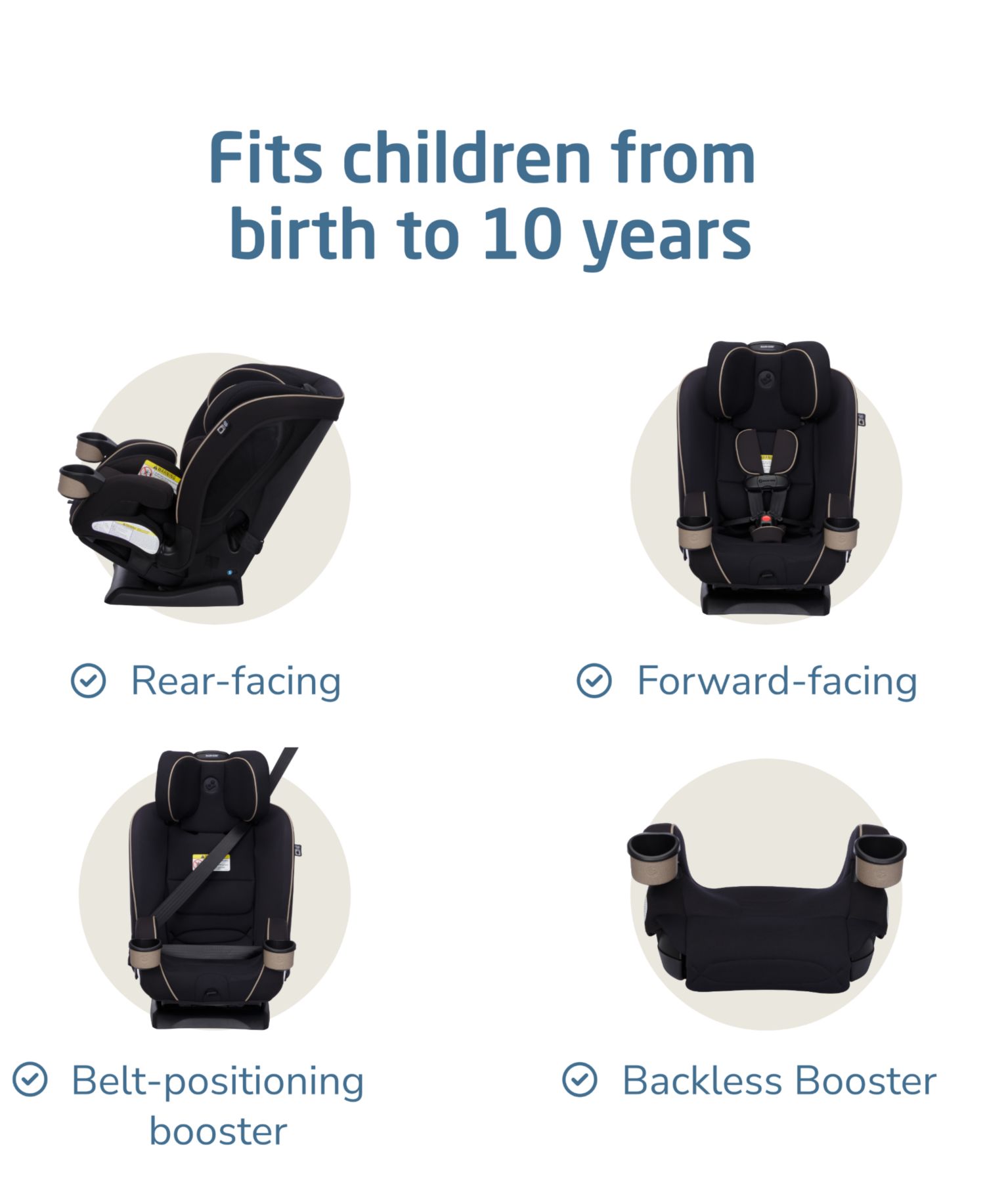 Kani Baby and Toddler 4-in-1 Convertible Car Seat