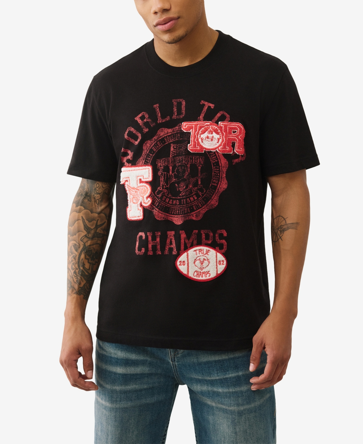True Religion Men's World Tour Champs Short-Sleeve T-Shirt