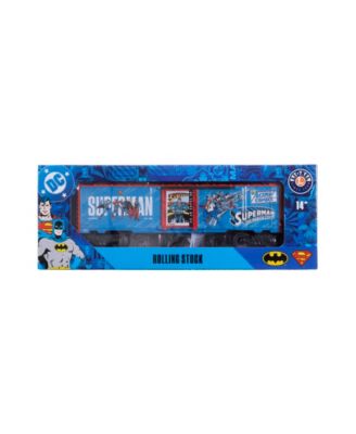 DC Comics Superman and DC O Gauge Model Train Boxcar