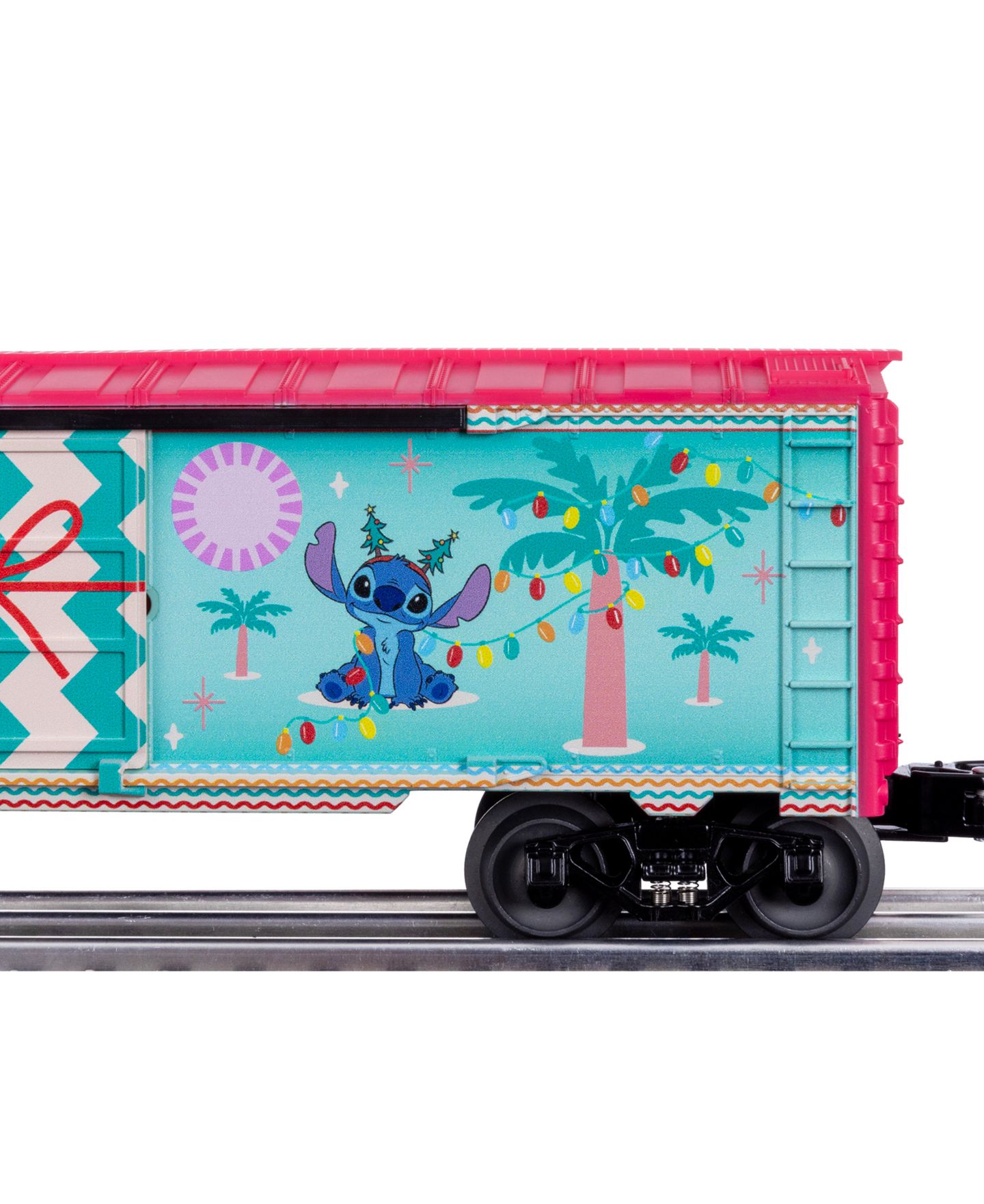 Детская игрушка Lionel O Gauge Disney Stitch Decking the Palms Christmas Boxcar — фото 4