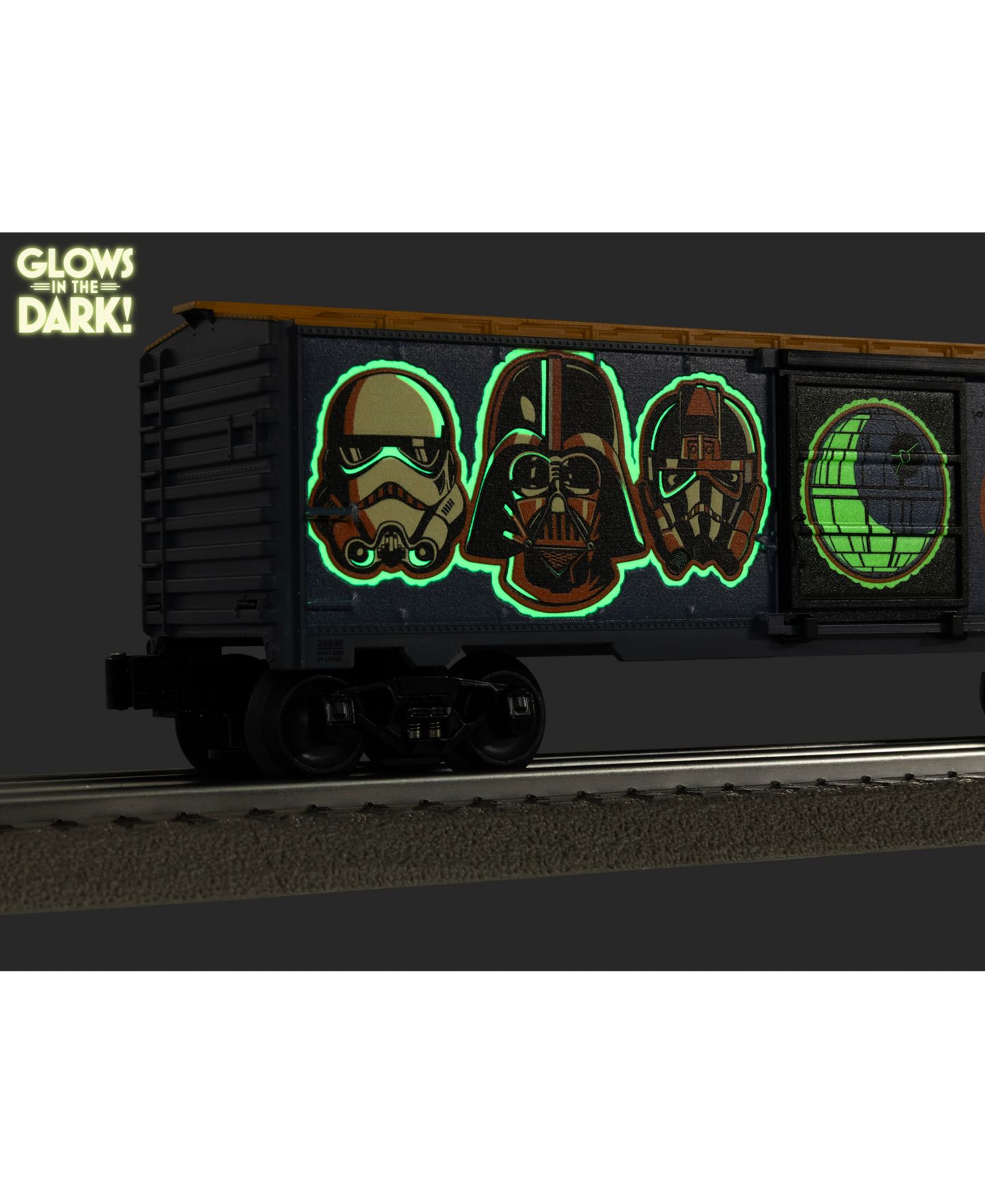 Детская игрушка Lionel O Gauge Star Wars Glow-in-the-Dark Model Train Boxcar — фото 5